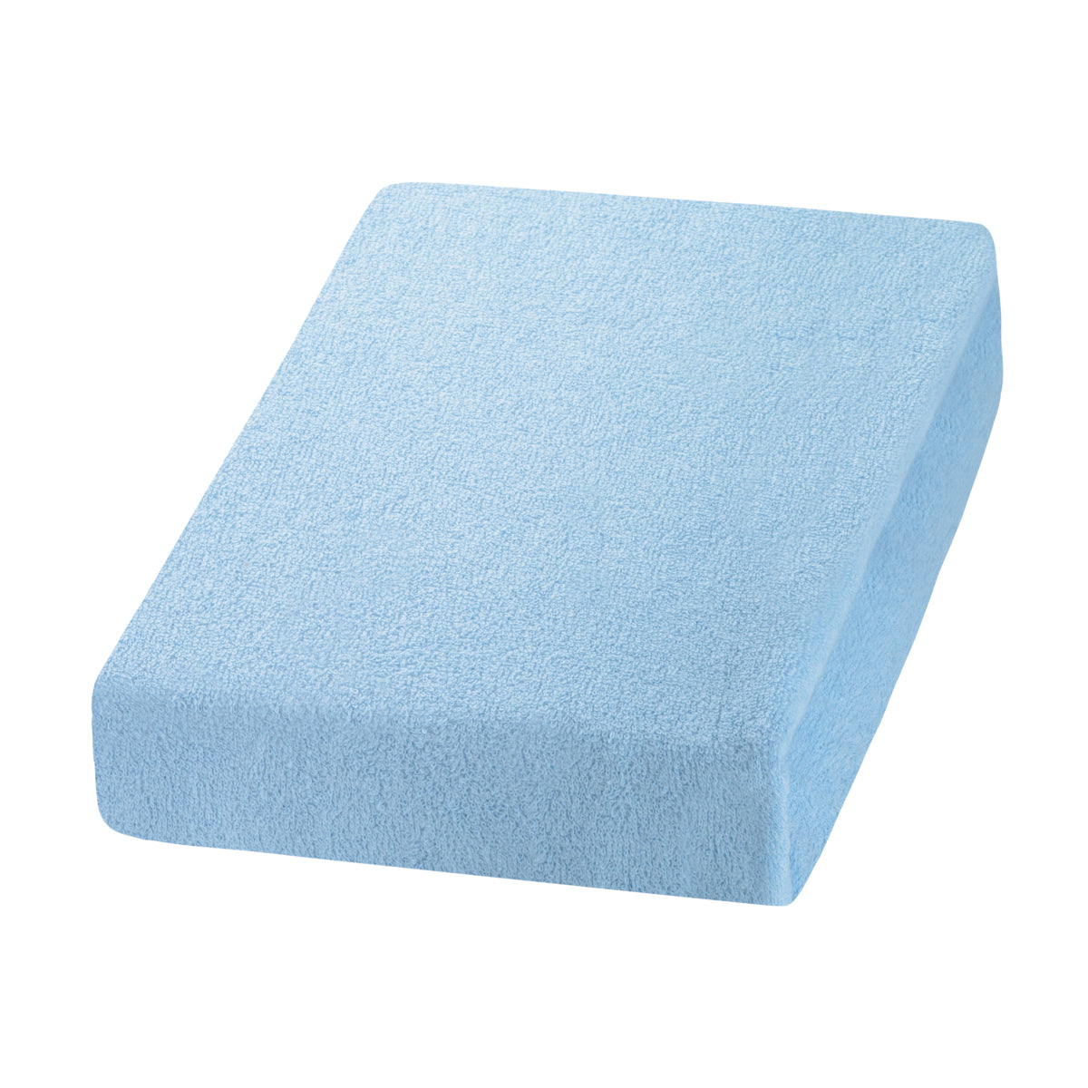 ActiveShop Beauty Chair / Bed Terry Sheet Elastic Cover 70cm × 190cm Blue - full product view at an angle on a white background