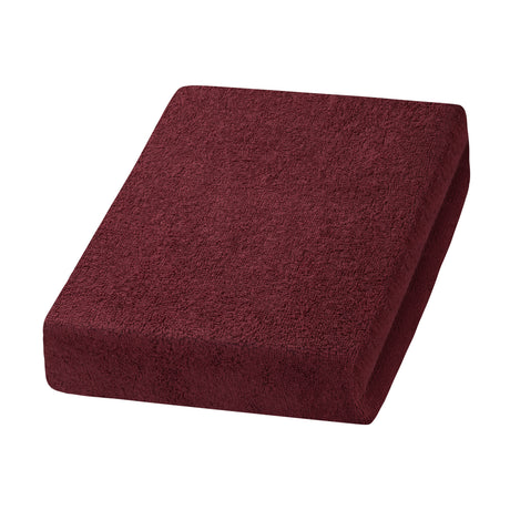 ActiveShop Beauty Chair / Bed Terry Sheet Elastic Cover 70cm × 190cm Brown - full product view at an angle on a white background