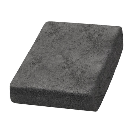 ActiveShop Beauty Chair / Bed Terry Sheet Elastic Cover 70cm × 190cm Graphite - full product view at an angle on a white background