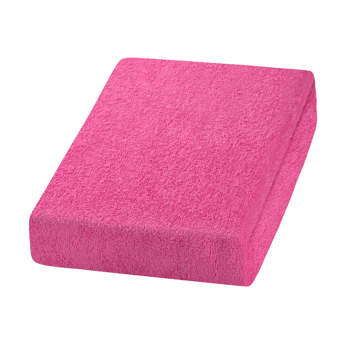 ActiveShop Beauty Chair / Bed Terry Sheet Elastic Cover 70cm × 190cm Pink - full product view at an angle on a white background