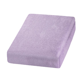ActiveShop Beauty Chair / Bed Terry Sheet Elastic Cover 70cm × 190cm Violet - full product view at an angle on a white background