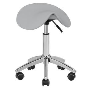 ActiveShop Beauty Stool AM-302 Grey - full product view at an angle on a white background