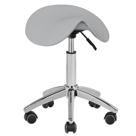 ActiveShop Beauty Stool AM-302 Grey - full product view at an angle on a white background