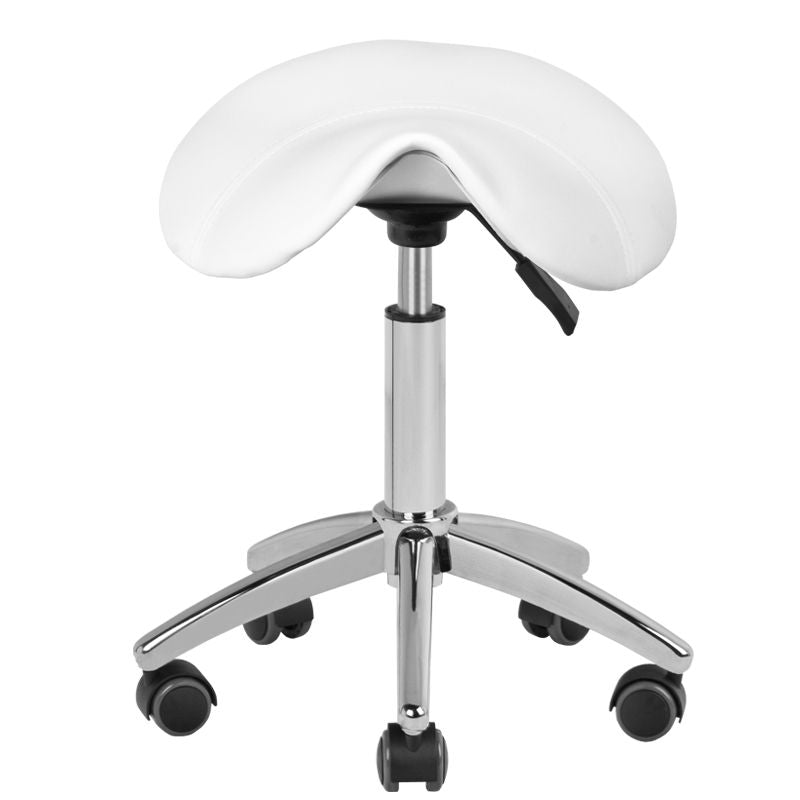 ActiveShop Beauty Stool AM-302 White - full product view on a white background