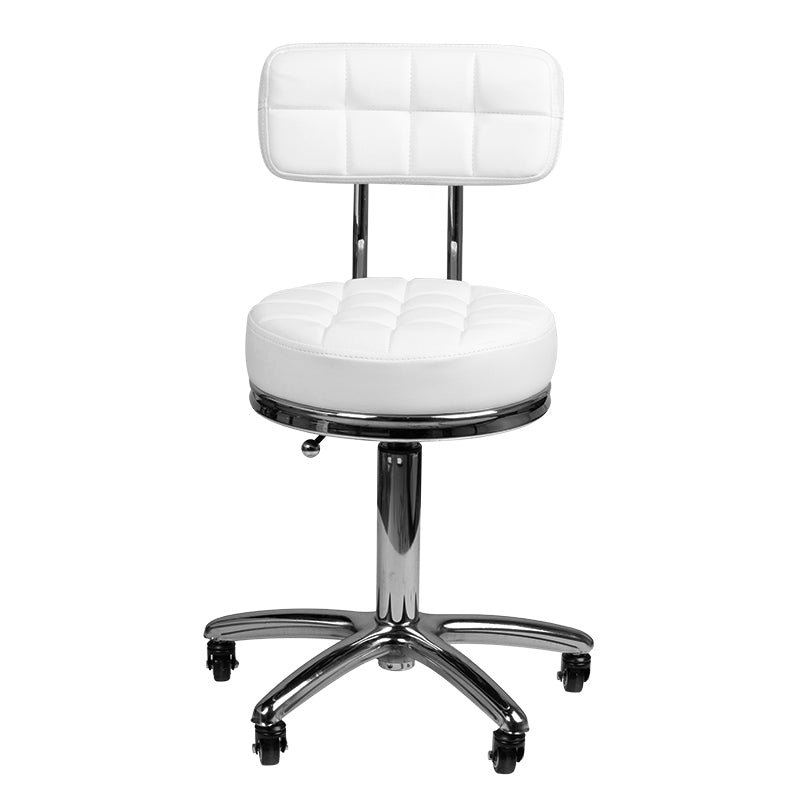 ActiveShop Beauty Stool AM-877 White - full product view on a white background