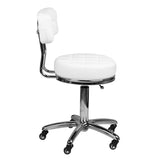 ActiveShop Beauty Stool AM-877 White - full product view on a white background