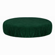 ActiveShop Beauty Stool Elastic Cover 30-35cm Terry Fabric Bottle Green - full product view at an angle on a white background