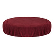 ActiveShop Beauty Stool Elastic Cover 30-35cm Terry Fabric Burgundy - full product view at an angle on a white background