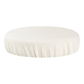 ActiveShop Beauty Stool Elastic Cover 30-35cm Terry Fabric Creamy - full product view at an angle on a white background