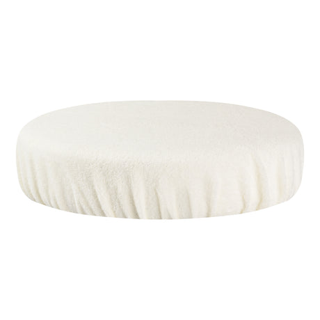 ActiveShop Beauty Stool Elastic Cover 30-35cm Terry Fabric Creamy - full product view at an angle on a white background