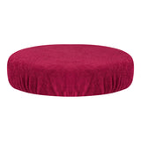 ActiveShop Beauty Stool Elastic Cover 30-35cm Terry Fabric Fuchsia - full product view at an angle on a white background