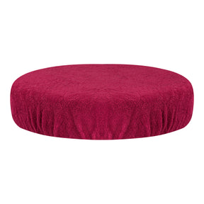 ActiveShop Beauty Stool Elastic Cover 30-35cm Terry Fabric Fuchsia - full product view at an angle on a white background