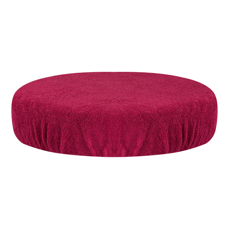 ActiveShop Beauty Stool Elastic Cover 30-35cm Terry Fabric Fuchsia - full product view at an angle on a white background