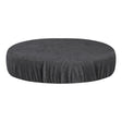 ActiveShop Beauty Stool Elastic Cover 30-35cm Terry Fabric Graphite - full product view at an angle on a white background