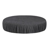 ActiveShop Beauty Stool Elastic Cover 30-35cm Terry Fabric Graphite - full product view at an angle on a white background