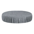 ActiveShop Beauty Stool Elastic Cover 30-35cm Terry Fabric Grey - full product view at an angle on a white background