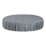 ActiveShop Beauty Stool Elastic Cover 30-35cm Terry Fabric Grey - full product view at an angle on a white background