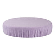 ActiveShop Beauty Stool Elastic Cover 30-35cm Terry Fabric Violet - full product view at an angle on a white background