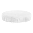ActiveShop Beauty Stool Elastic Cover 30-35cm Terry Fabric White - full product view at an angle on a white background