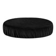 ActiveShop Beauty Stool Elastic Cover 35-40cm Velour Black - full product view at an angle on a white background