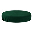 ActiveShop Beauty Stool Elastic Cover 35-40cm Velour Bottle Green - full product view at an angle on a white background