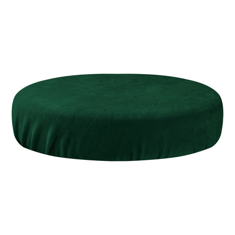 ActiveShop Beauty Stool Elastic Cover 35-40cm Velour Bottle Green - full product view at an angle on a white background