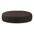 ActiveShop Beauty Stool Elastic Cover 35-40cm Velour Brown - full product view at an angle on a white background