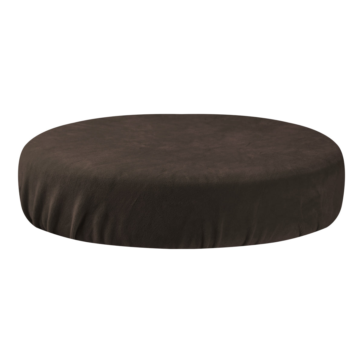 ActiveShop Beauty Stool Elastic Cover 35-40cm Velour Brown - full product view at an angle on a white background