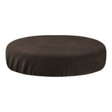 ActiveShop Beauty Stool Elastic Cover 35-40cm Velour Brown - full product view at an angle on a white background