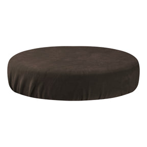 ActiveShop Beauty Stool Elastic Cover 35-40cm Velour Brown - full product view at an angle on a white background