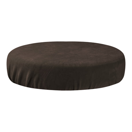 ActiveShop Beauty Stool Elastic Cover 35-40cm Velour Brown - full product view at an angle on a white background