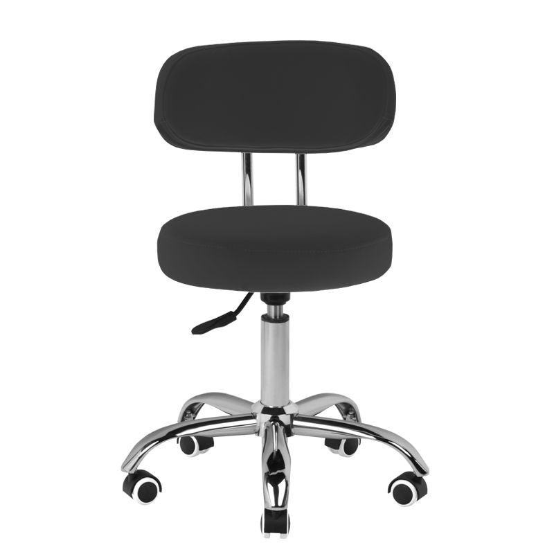 ActiveShop Beauty Stool For Pedicure A-007 Black - full product view on a white background