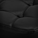 ActiveShop Beauty Stool M-1645 Black Gold - close-up of the upholstery and construction details