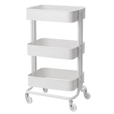 ActiveShop Beauty Trolley HS05 White - front view showing the storage and construction details