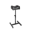 ActiveShop Bell Height-Adjustable Pedicure Footrest Black - full product view at an angle on a white background