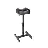 ActiveShop Bell Height-Adjustable Pedicure Footrest Black - full product view at an angle on a white background
