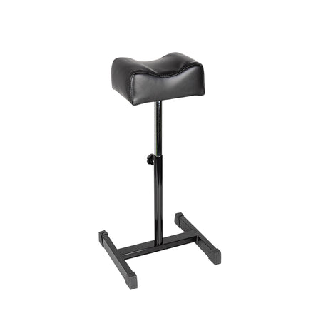 ActiveShop Bell Height-Adjustable Pedicure Footrest Black - full product view at an angle on a white background