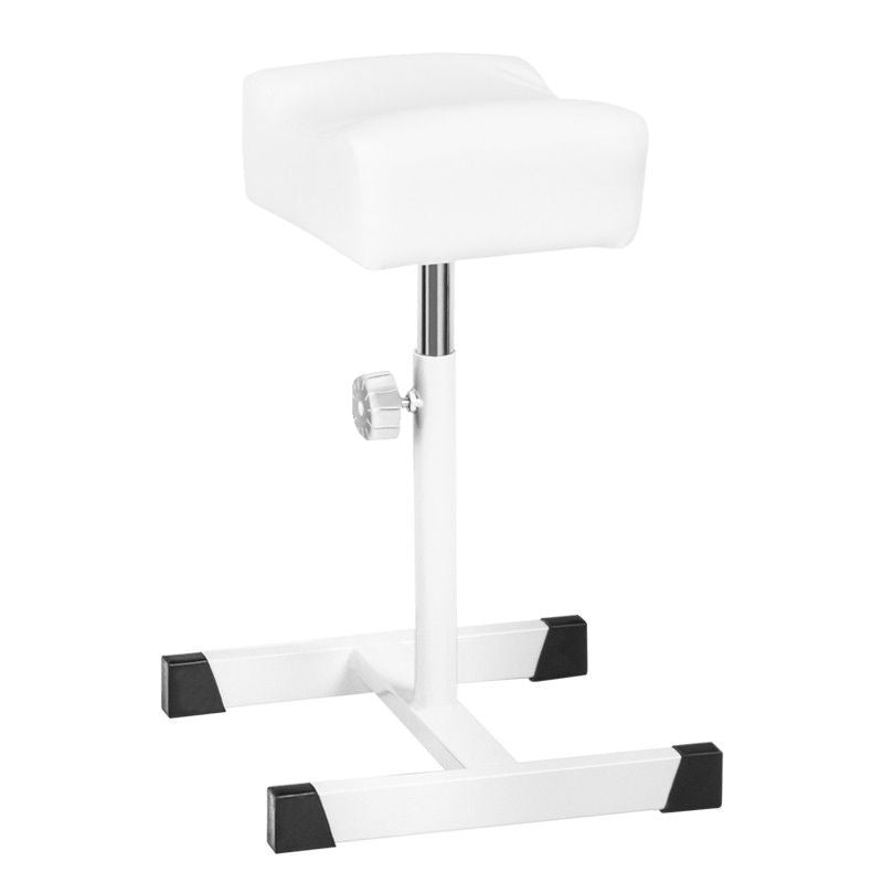 ActiveShop Bell Height-Adjustable Pedicure Footrest White - full product view at an angle on a white background