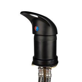 ActiveShop Black Backwash Unit Mixer Tap - chrome basin fitting on a white background