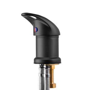 ActiveShop Black Backwash Unit Mixer Tap - chrome basin fitting on a white background