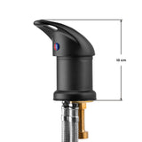 ActiveShop Black Backwash Unit Mixer Tap - chrome basin fitting on a white background