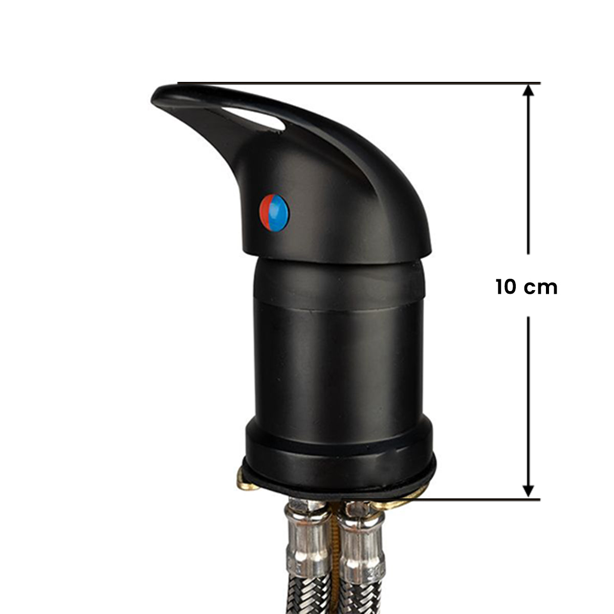 ActiveShop Black Backwash Unit Mixer Tap - dimensions and measurements shown