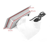 ActiveShop Built-In Silver Dust Collector - dimensions and measurements shown