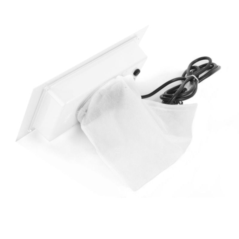 ActiveShop Built-in White Dust Collector - device housing and functional components shown on a white background