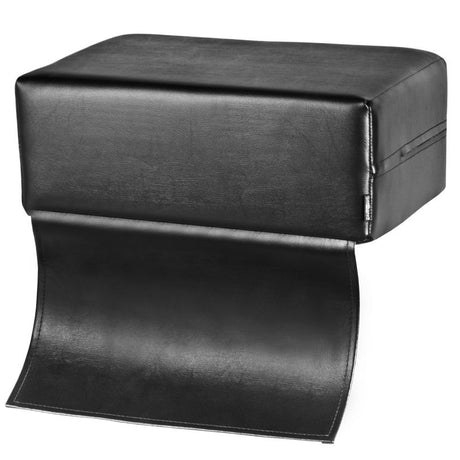 ActiveShop Children's Barber Chair Booster Seat Black - angled front view on a white background