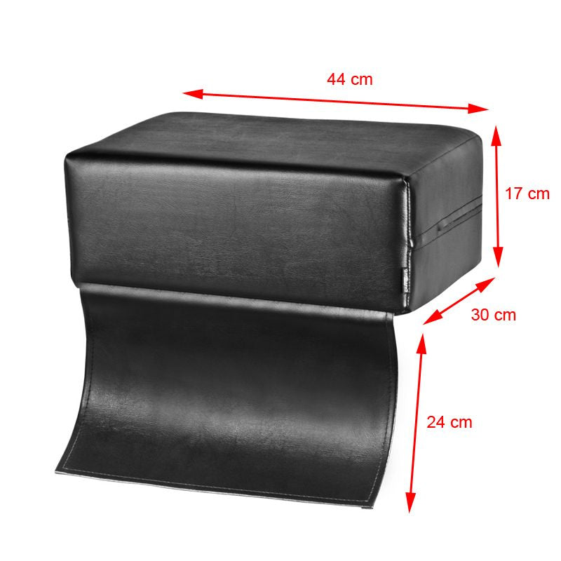 ActiveShop Children's Barber Chair Booster Seat Black - dimensions and measurements shown