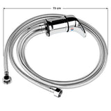 ActiveShop Chrome Backwash Unit Mixer Tap - dimensions and measurements shown