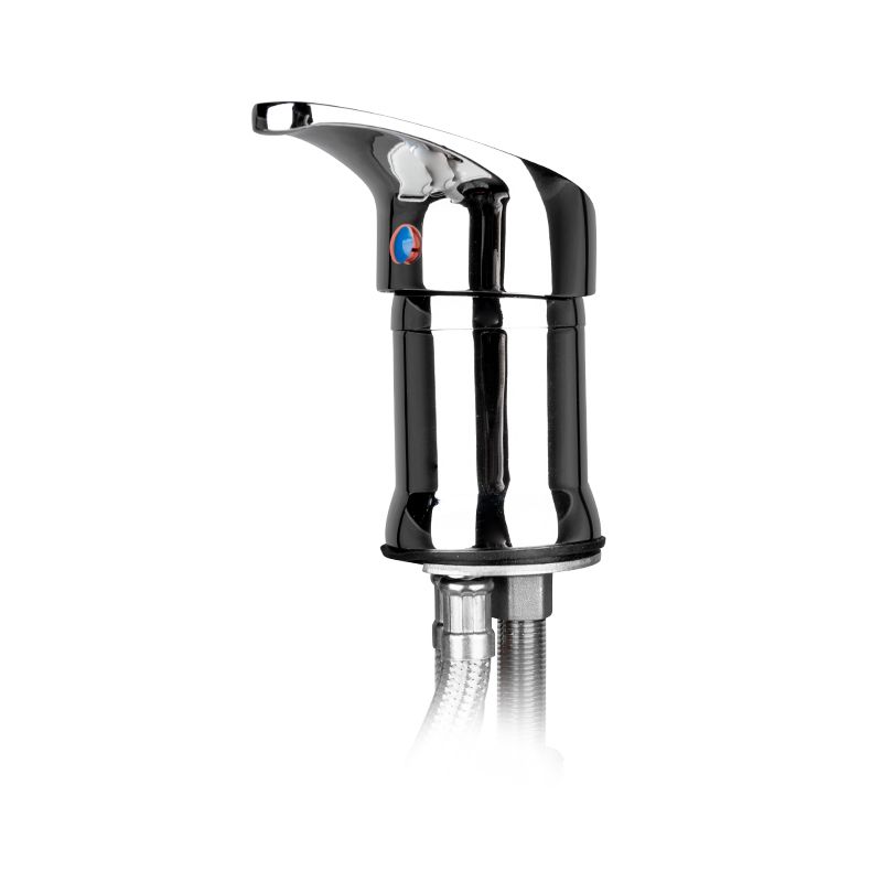 ActiveShop Chrome Backwash Unit Mixer Tap - chrome basin fitting on a white background