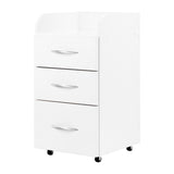 ActiveShop Combi Cabinet II White - front view showing the storage and construction details