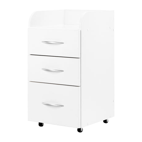 ActiveShop Combi Cabinet II White - front view showing the storage and construction details